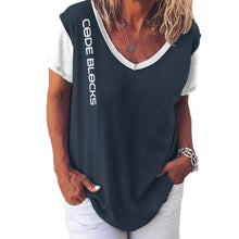 Load image into Gallery viewer, Ladies V-Neck Short Sleeve T-Shirt NZ109