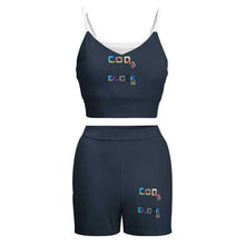 Load image into Gallery viewer, Sling V-neck Umbilical Vest Suit HTZ- (single Picture Multi-spelling Optional)