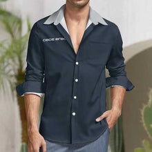 Load image into Gallery viewer, Peach Velvet Casual One Pocket Long Sleeve Shirt