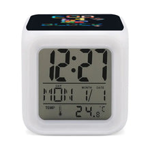 Load image into Gallery viewer, Colorful color changing alarm clock