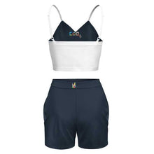 Load image into Gallery viewer, Sling V-neck Umbilical Vest Suit HTZ- (single Picture Multi-spelling Optional)