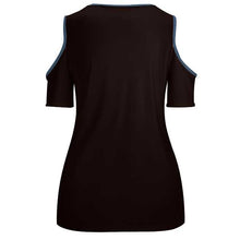 Load image into Gallery viewer, Crewneck casual solid color short sleeve-Single graph