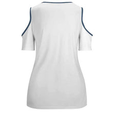 Load image into Gallery viewer, Crewneck casual solid color short sleeve-Single graph