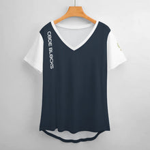 Load image into Gallery viewer, Ladies V-Neck Short Sleeve T-Shirt NZ109