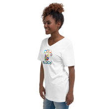 Load image into Gallery viewer, Unisex Short Sleeve V-Neck T-Shirt