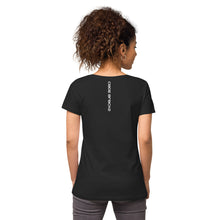Load image into Gallery viewer, Women’s fitted v-neck t-shirt