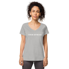 Load image into Gallery viewer, Women’s fitted v-neck t-shirt
