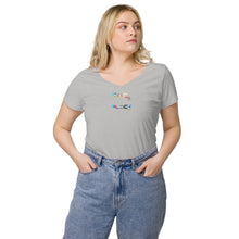 Load image into Gallery viewer, Women’s fitted v-neck t-shirt