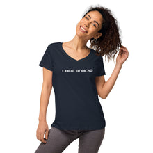 Load image into Gallery viewer, Women’s fitted v-neck t-shirt