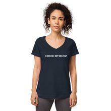 Load image into Gallery viewer, Women’s fitted v-neck t-shirt