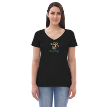 Load image into Gallery viewer, Women’s recycled v-neck t-shirt