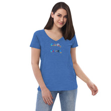 Load image into Gallery viewer, Women’s recycled v-neck t-shirt