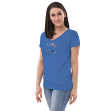Load image into Gallery viewer, Women’s recycled v-neck t-shirt