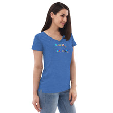 Load image into Gallery viewer, Women’s recycled v-neck t-shirt