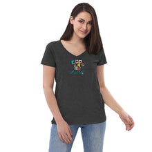 Load image into Gallery viewer, Women’s recycled v-neck t-shirt