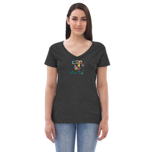Load image into Gallery viewer, Women’s recycled v-neck t-shirt