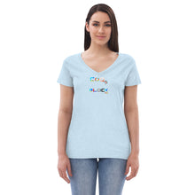 Load image into Gallery viewer, Women’s recycled v-neck t-shirt