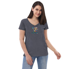 Load image into Gallery viewer, Women’s recycled v-neck t-shirt