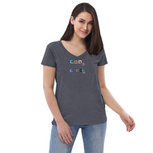 Load image into Gallery viewer, Women’s recycled v-neck t-shirt