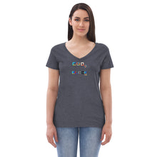 Load image into Gallery viewer, Women’s recycled v-neck t-shirt