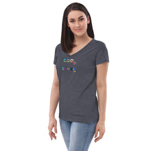 Load image into Gallery viewer, Women’s recycled v-neck t-shirt