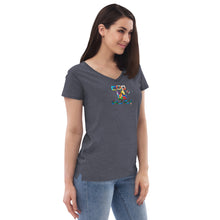 Load image into Gallery viewer, Women’s recycled v-neck t-shirt