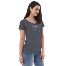Load image into Gallery viewer, Women’s recycled v-neck t-shirt