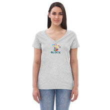Load image into Gallery viewer, Women’s recycled v-neck t-shirt