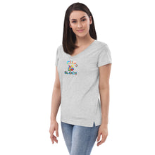 Load image into Gallery viewer, Women’s recycled v-neck t-shirt
