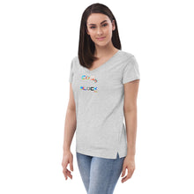 Load image into Gallery viewer, Women’s recycled v-neck t-shirt