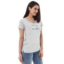 Load image into Gallery viewer, Women’s recycled v-neck t-shirt