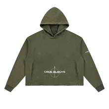 Load image into Gallery viewer, Vintage Washed Frayed-Hem Hoodie
