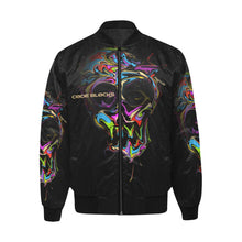 Load image into Gallery viewer, Men's All Over Print Quilted Bomber Jacket(Model H33)
