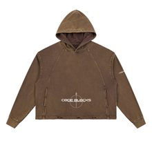 Load image into Gallery viewer, Vintage Washed Frayed-Hem Hoodie
