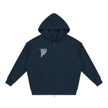 Load image into Gallery viewer, Unisex Loose Solid Full Zip Hoodie
