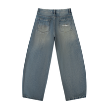Load image into Gallery viewer, Men's Distressed Barrel Leg Jeans
