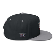 Load image into Gallery viewer, NY Floral Mosaic Embroidered Flat Bill Cap — New York Snapback Hat
