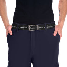 Load image into Gallery viewer, Code Blocks Graphic Belt — Black Tech Patterned Belt
