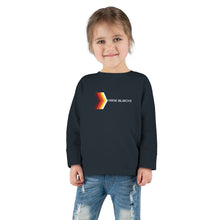 Load image into Gallery viewer, Retro Rainbow Arrow Toddler Long Sleeve Tee, Cute Kids Shirt, Birthday Gift, Toddler Fashion, Playtime Apparel
