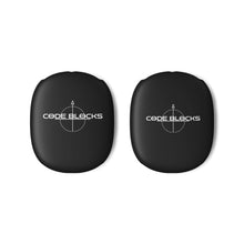 Load image into Gallery viewer, AirPod Max Case — Black "Code Blocks" Logo Protective Covers

