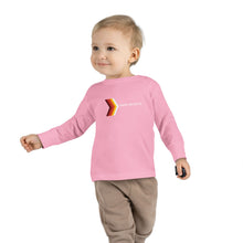 Load image into Gallery viewer, Retro Rainbow Arrow Toddler Long Sleeve Tee, Cute Kids Shirt, Birthday Gift, Toddler Fashion, Playtime Apparel
