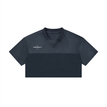 Load image into Gallery viewer, Women’s Cropped Paneled V-Neck Jersey
