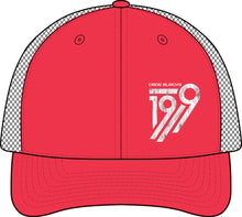 Load image into Gallery viewer, 199 Trucker Hat – Vintage 'Code Blocks' Racing Logo Cap
