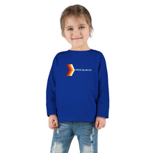 Load image into Gallery viewer, Retro Rainbow Arrow Toddler Long Sleeve Tee, Cute Kids Shirt, Birthday Gift, Toddler Fashion, Playtime Apparel
