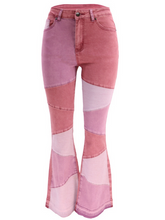 Load image into Gallery viewer, Stitched Wide-Leg Jeans H7XHRQYYKN
