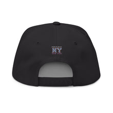 Load image into Gallery viewer, NY Floral Mosaic Embroidered Flat Bill Cap — New York Snapback Hat
