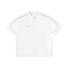 Load image into Gallery viewer, Unisex Oversized Piping Henley T-Shirt
