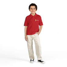 Load image into Gallery viewer, Youth Polo Shirt with Chevron Arrow Accent
