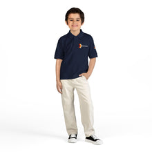 Load image into Gallery viewer, Youth Polo Shirt with Chevron Arrow Accent
