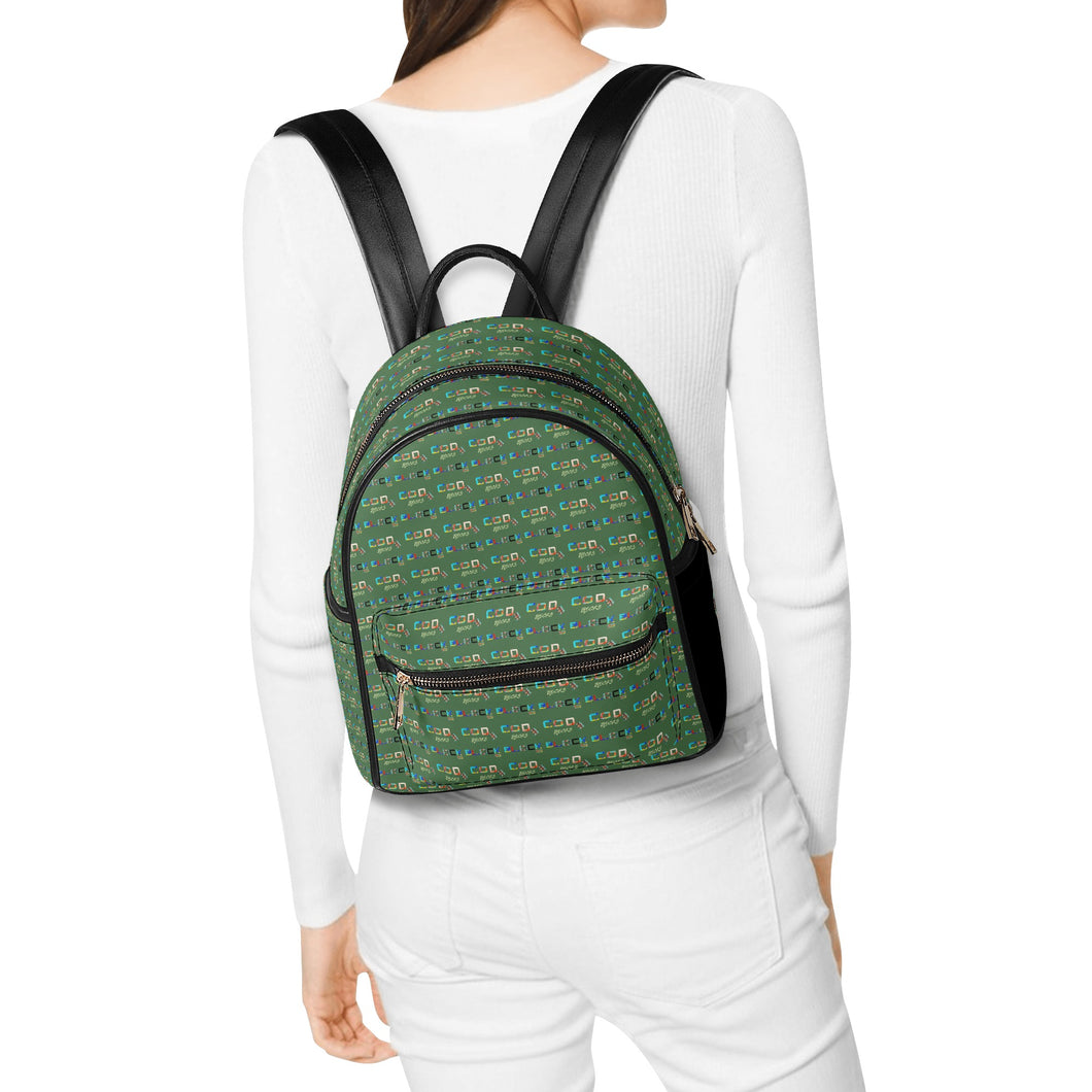 Womens Casual PU Backpack